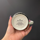 Forever & Always Mug in White with Black Floral Artwork | Giftable Coffee Tea Cup | 15oz