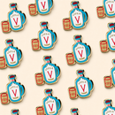 Fountain Of Youth Vodka Enamel Pin On Gift Card