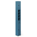Freestanding Slim Bathroom Cabinet with Drawer and Adjustable Shelves