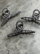 Silver Studded Claw Hair Clip