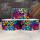 Rainbow Leopard Tumbler Boot- pink, green, blue, yellow NEW!