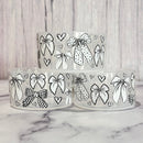 Clear White Bows Tumbler Boot