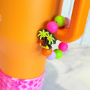 Tropical Vibes Handle Bracelet - Tumbler Handle Charm