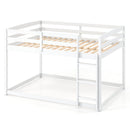 Full Over Full Bunk Bed with Ladder and Safety Guardrails
