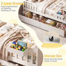 Full Size House Bed with Roof and Fence Rails for Kid
