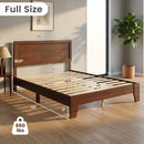 Full Size Platform Bed Frame with Headboard - No Box Spring