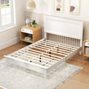 Full Size Platform Slat Bed Frame with High Headboard