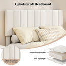 Full Size Velvet Upholstered Platform Bed Frame