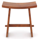 20 Inch Fully Assembled Shower Stool with Curved Seat for Inside Shower