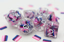 Foam Brain Games Pride Flag RPG Dice Set