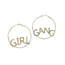 GIRL GANG Oversize Gold Hoop Earrings