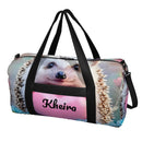Personalized Hedgehog Heart Duffel Bag with Custom Name ā Cute Travel, Gym & Weekend Bag