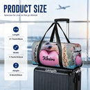 Personalized Hedgehog Heart Duffel Bag with Custom Name ā Cute Travel, Gym & Weekend Bag