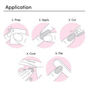 Dashing Diva Glaze Semi-Cured Gel Nail Polish Strips Starter Kit Pale Blush 32ct - Imperfect Box