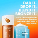 e.l.f. SKIN Bronzing Drops Rose Gold 1 fl oz - Imperfect Box
