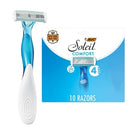 BiC Soleil Comfort Women's 4 Blade Disposable Razor 10ct - New