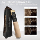 L'Oreal Paris Colorsonic Permanent Hair Color Cartridge Medium Brown Ash 5A - Missing Box