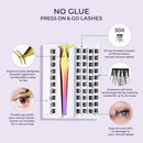 KISS imPRESS Press-On Self Adhesive Eyelashes Natural & Wispy 50ct - Imperfect Box