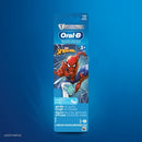 Oral-B Marvel's Spider-Man Kids Extra Soft Replacement Brush Heads 2ct - New