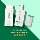 Native Solid Deodorant for Men; Women Eucalyptus; Mint Aluminum; Plastic Free 2.65oz - Imperfect Container