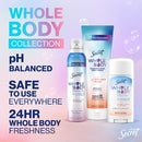 Secret Whole Body Deodorant Spray Lilac & Waterlily Aluminum-Free 3.5oz - New