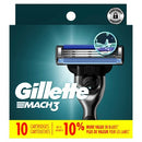 Gillette Mach3 Men's Razor Blade Refills 10ct - Imperfect Box