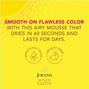Jergens Natural Glow Instant Moisturizing Self Tanner Tanning Foam Deep Bronze 6 fl oz - New