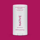 Native Solid Deodorant for Women; Men Cherry; Vanilla Macaron Aluminum-Free 2.65oz - Imperfect Container