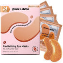 Grace & Stella Revitalizing Under Eye Masks Bronze 24ct - New
