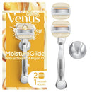 Venus Moistureglide Women's Razor Handle 2 Blade Refills + Shower Holder - Imperfect Box