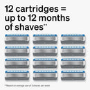Schick Hydro Dry Skin Men's Razor Refills 12ct - New