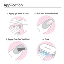 Dashing Diva Chrome Powder Kit Silver Chrome 3ct - Imperfect Box