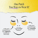 derma e Vitamin C Bright Eyes Hydro Gel Patches 60ct - New