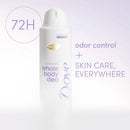 Dove Beauty Whole Body Deodorant Spray Coconut & Vanilla 4oz - Imperfect Container