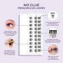 KISS Products imPRESS Press-On Self Adhesive Eyelashes Refill Wispy 30ct - New