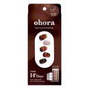 Ohora Gel Nail Art Design Line Coffee Toffee 30ct - New