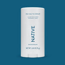 Native Solid Deodorant for Men & Women Sea Salt & Cedar Aluminum-Free 2.65oz - Imperfect Container