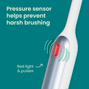quip Rev Oscillating Rechargeable Electric Toothbrush White/Blue - Imperfect Box