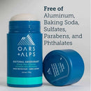 OARS + ALPS Men's Sensitive Roll-On Natural Deodorant Deep Sea Glacier 2.6oz - New