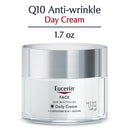Eucerin Q10 Anti-Wrinkle Sensitive Skin Unscented Face Cream 1.7oz - New