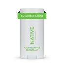 Native Solid Deodorant for Women & Men Cucumber & Mint 2.65oz - Imperfect Container