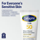 Cetaphil Sheer Mineral Face; Body SPF 50 3 fl oz - New
