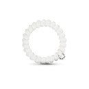 TELETIES Large Hair Ties 3pc Coconut White - Imperfect Box