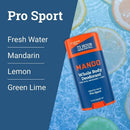 Mando Whole Body Men's Smooth Solid Deodorant Pro Sport 2.6oz - Imperfect Container