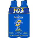 Coppertone Sport Sunscreen Spray SPF 30 Twin Pack 11oz - Imperfect Box