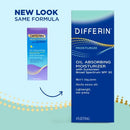 Differin Oil Absorbing Moisturizer with Sunscreen Broad-Spectrum UVA/UVB SPF 30 4oz - New