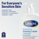 Cetaphil Hydrating Foaming Cream Facial Cleanser Face Wash with Niacinamide 16oz - Imperfect Container Co