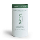 Native Solid Deodorant for Men; Women Eucalyptus; Mint Aluminum; Plastic Free 2.65oz - Imperfect Container