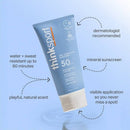 thinksport Mineral Sunscreen Water Resistant Lotion SPF 50 6 fl oz - Imperfect Container