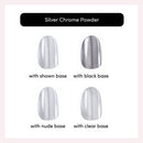 Dashing Diva Chrome Powder Kit Silver Chrome 3ct - Imperfect Box